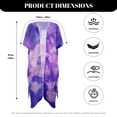 thumbnail image 6 of DISNIMOTie Dye Print Womens Beach Coverup Summer Bikini Kimono Bathing Suit Cover Ups Casual Loose Beach Long Swimwear Cover up, 6 of 6