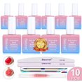 thumbnail image 1 of Removedor de esmalte de uñas en gel BESNEL, paquete de 10 con kit de herramientas de 15 ml, 1 of 7