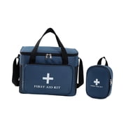 Esquirla Empty First Aid Bag Adjustable Shoulder Strap Oxford Cloth Emergency Kit Bag Blue