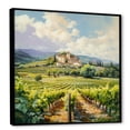 thumbnail image 2 of Designart "Captivating Vineyard Scenery IV" Vineyard Floater Framed Canvas Wall Art, 2 of 5