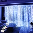 thumbnail image 2 of Guirnalda de luces LED con Control remoto USB, cortina de luces para decoración de festivales, vacaciones, bodas, Navidad, dormitorio, hogar, 2 of 4