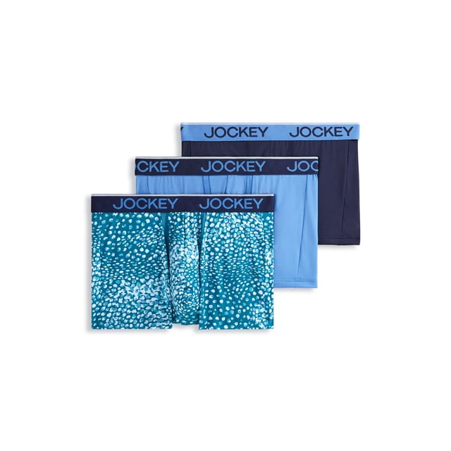 Jockey Men's Chafe Proof Pouch Microfiber 3" Trunk - 3 Pack