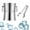2L Silver, variant on Metal Beverage Tub Insulated Ice Bucket Creative Cooling Bucket Stainless Steel Ice Buckets for Household BBQ Party 3L