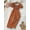 Cinnamon, variant on Casual Square Neck Polka Dot Jumpsuit for Girls Clothing Bodysuit