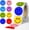 Macaron-1 Pack, variant on Smiley Face Stickers 500Pcs Reward Stickers for Kid 8 Colors Style Sticker Rolls for Kids School Teacher Supplies