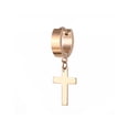 thumbnail image 2 of Pendientes en forma de Cruc de acero inoxidable para hombre, pendientes de Hip Hop, accesorio de moda, Clip en pendiente, aro, suministros de Ropa, zapatos y accesorios Miscelánea Rosado dorado Minnieouse AP012828-06, 2 of 6