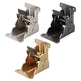 thumbnail image 3 of KRONDO Folding Brackets Black, 0-180 Degrees Self-Lock Hinge with Screws for Folding Table Legs,Quick-Install Heavy-Duty Extension Support Bracket, 3 of 7