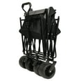 thumbnail image 6 of 480Lbs Collapsible Wagon with Canopy, Wagon Stroller with 7" All-Terrain Wheels, Lightweight Foldable Wagon, Large Capacity for Camping, Shopping, Sports, and Garden Use, Black, 6 of 11