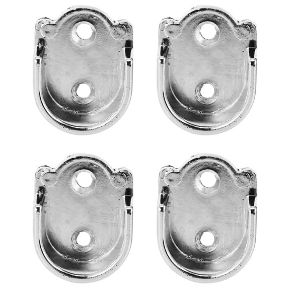 Monyance Closet Rod Support 4pcs Heavy Duty Closet Rod Holder U Shaped Bracket 25mm Universal Socket(1.57X1.3X0.63Inches)