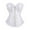 White, variant on Corset Tops for Women Front Zipper Strapless Bustier Corset Toos with Boned Overbust Lace Waist Push Up Shapewear Lingerie