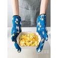 thumbnail image 2 of Heat Resistant Oven Gloves 2 Pieces, Kitchen Cooking Microwave Oven Mitts with Non-Slip Grip, Thermal Insulated Pot Holders for Baking and Grilling, Protective Cooking Gloves for Safe Food Handling, 2 of 6