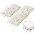thumbnail image 3 of Anti Fatigue Kitchen Mat for Floor, Farmhouse Floral Kitchen Rugs Sets of 2, Kitchen Floor Mats Non-Slip, Cushioned Standing Mat for Sink, Laundry, Desk, Home White 17"x47"+17"x29", 3 of 6