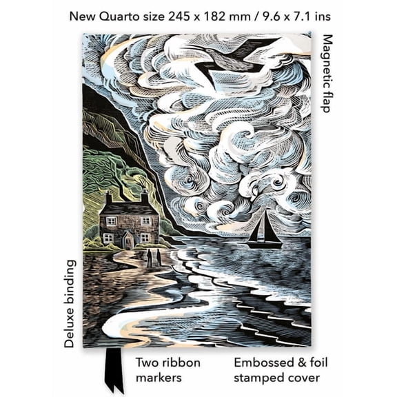 Flame Tree Quarto Notebook Angela Harding: Curlew Cry (Foiled Quarto Journal), (Hardcover)