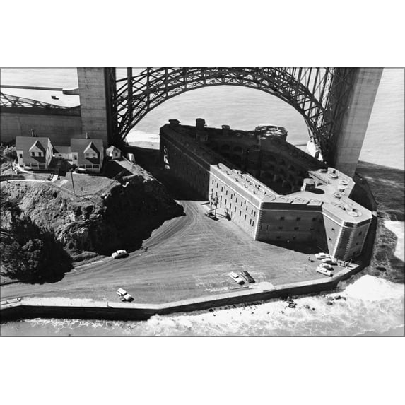 24"x36" Gallery Poster, Fort Point Aerial2