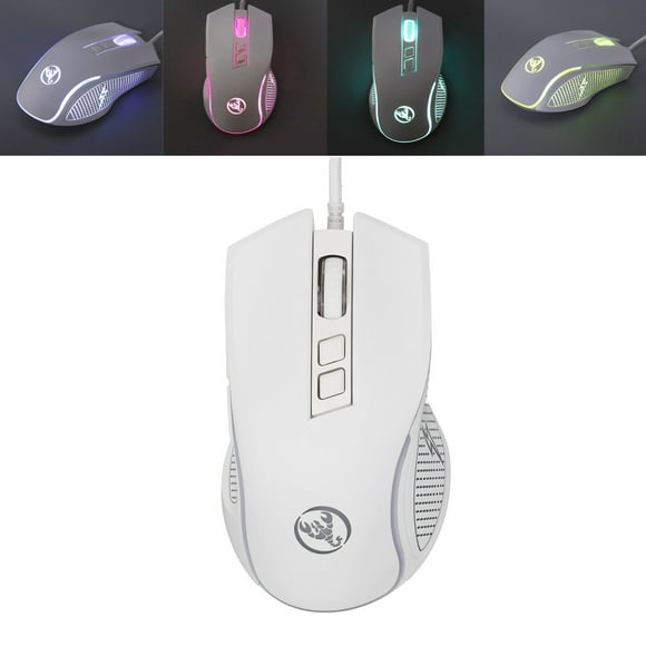 High Accuracy Mechanical Mouse Wired Game Mouse Adjustable 3600dpi RGB Colorful Shine Ergonomic Mouse Adjustable 3600DPI Plug And Play, Accurate Positioning