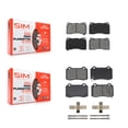 thumbnail image 1 of SIM Front Rear Semi-Metallic Brake Pads Kit for Car Hyundai Genesis Coupe Tesla S KSM-100006, 1 of 8