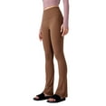 thumbnail image 1 of Pantalones deportivos de yoga: leggings acampanados de cintura alta, nailon y spandex, ropa deportiva elegante, cómodos y elásticos., 1 of 8