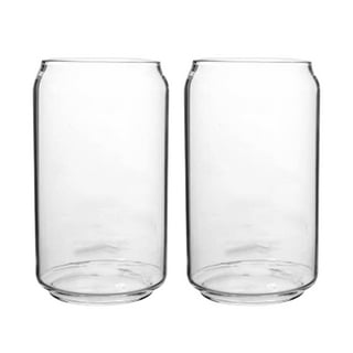 Beer Can Glass, Can Shaped Glass Cups 16 Oz, Glass Cups Set of 12, Beer  Glasses 7445050488447