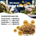 thumbnail image 2 of Amzey 4 Pack 0.5 oz Freeze Dried River Shrimp-100% Natural High Protein Fish Food for Turtles, Koi Fish, Betta Fish, Goldfish, Tropical Fish, 2 oz Total, 2 of 4