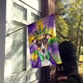 thumbnail image 6 of Jack Russell Terrier King of Mardi Gras House Flag 28 in x 40 in, 6 of 7