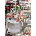 thumbnail image 4 of Outdoor Tablecloth with Umbrella Hole and Zipper, Christmas Round Table Cloth 54 Inch Waterproof Tablecloth, Xmas Winter Red Truck Dogs Farmhouse Wooden Grain Picnic Table Cover for Patio Camping, 4 of 7
