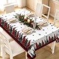 thumbnail image 6 of Antqov Christmas Table Cloth 55x70" Rectangle Winter Holiday Christmas Tablecloth Waterproof Table Cover for Party Picnic Dinner Home Decor, 6 of 6