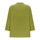 thumbnail image 5 of Sudaderas de moda,Camiseta informal de mujer con cuello en V y manga 3/4, blusa de poliéster, corte suave y cómodo, para uso diario, sopatenor, 5 of 9