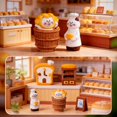 thumbnail image 6 of Mini Bakery Cat Figurine Set, Cute Resin Decor for Dollhouses, Micro Landscapes & Desks, 6 of 7