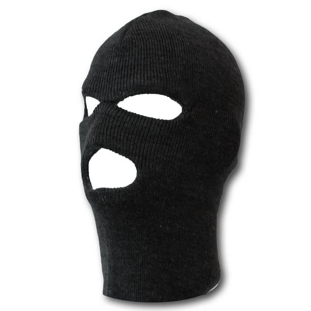Black Three Holed Ski Mask