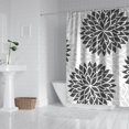 thumbnail image 2 of Extra Long Boho Shower Curtain 72x84 Inches - Vintage Floral & Tropical Leaves Pattern, Waterproof Bohemian Bathroom Decor with 12 Hooks, Tribal Rustic Style, 2 of 4