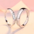 thumbnail image 4 of Juego de anillos de pareja a juego con corazón de amor para hombres y mujeres, moda Punk, 2 piezas, amante, circonio de boda, anillos, novia, regalo de citas, joyería, 4 of 4