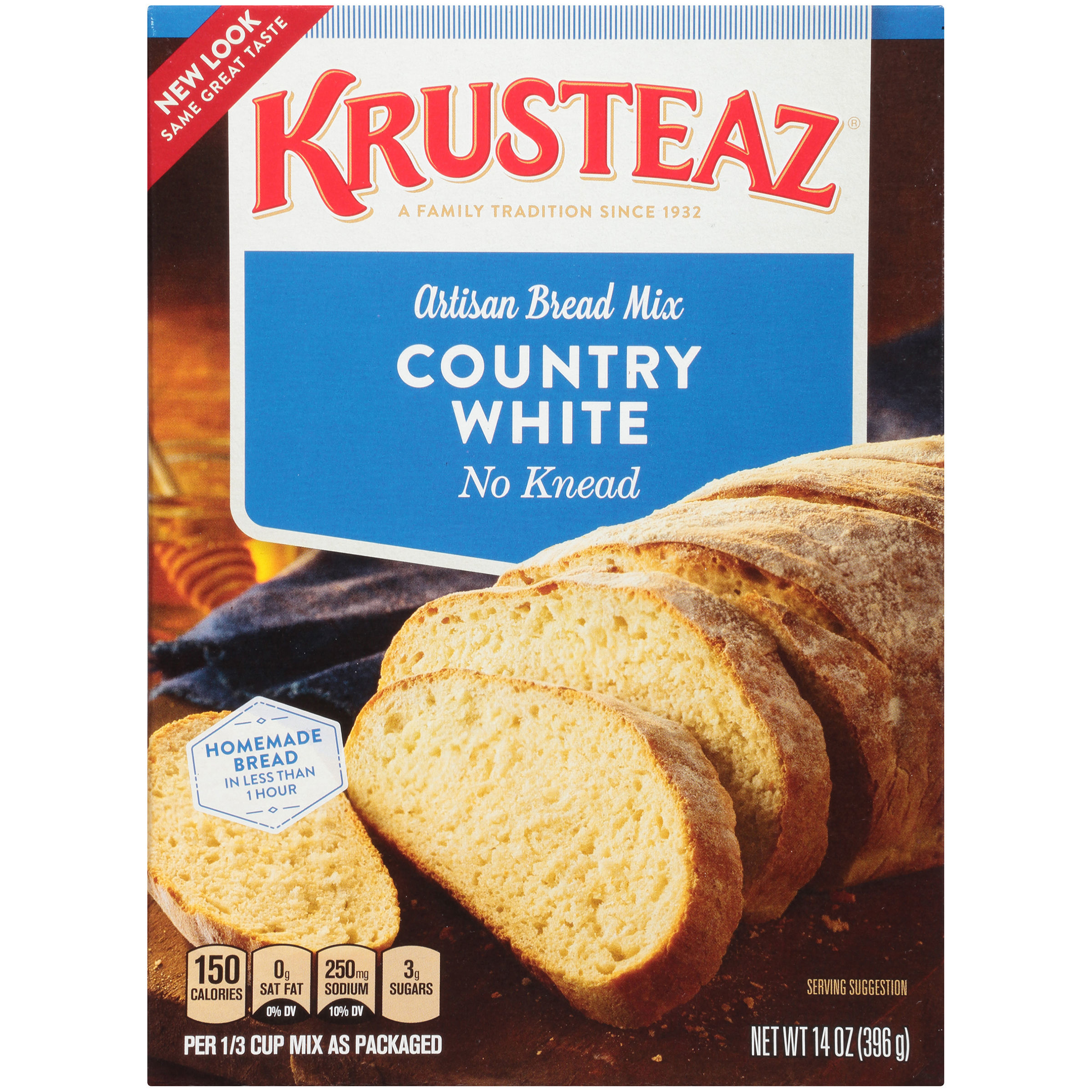 Krusteaz® No Knead Country White Artisan Bread Mix 14 oz. Box - image 3 of 9