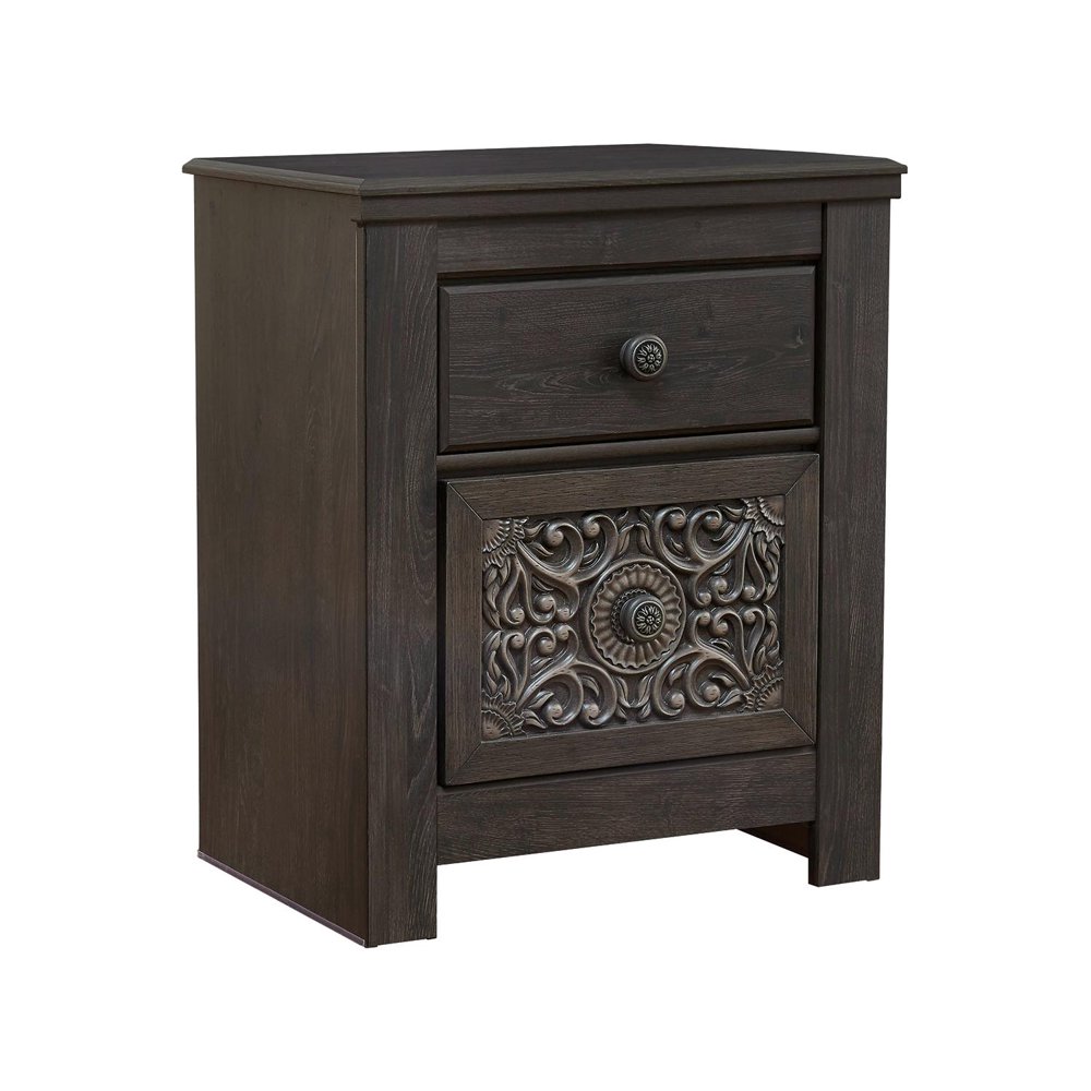 Signature Design by Ashley Paxberry Black Two Drawer Night Stand