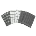 thumbnail image 2 of RITZ Terry Check Dish Cloth, Set of Six, Grey, 2 of 6
