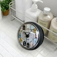 thumbnail image 3 of FRCOLOR Bathroom Clocks Waterproof Clock Suction Cup Clock Delicate Clock, 3 of 8