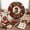 #7C, variant on Christmas Wreath, 3D Fabric Poke Wreath DIY Kit, DIY Punch Needle Craft Kits for Adults (Nativity)
