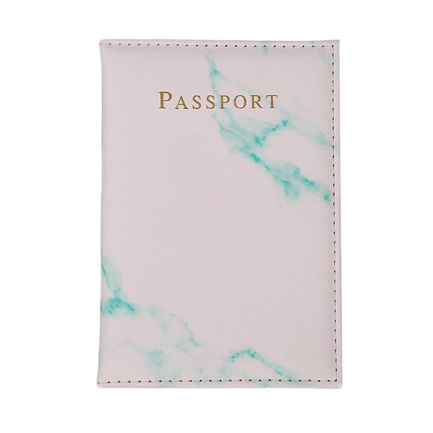 Estuche organizador de documentos para pasaporte de viaje, billetera de viaje con bloqueo RFID para tarjetas Azul claro