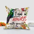 thumbnail image 3 of Flagwix Outdoor Pillows Hummingbird Pillow 17 X 17 Square Outdoor Pillows For Couch, Sofa, Patio Décor, 3 of 5