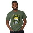thumbnail image 3 of Retro Comic Stay Humble Hustle Hard Men's Graphic T Shirt Tees Brisco Brands S, 3 of 6