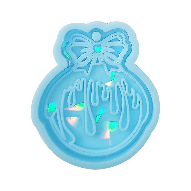 1 Molde de silicona para decoración de colgantes navideños, fabricación de joyas de resina epoxi