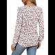 thumbnail image 5 of Blusas Plisadas de Larga Abullonada para Mujer, Cuello Redondo, Elegantes, Informales, Holgadas, para Invierno y . Floral Rosa S, 5 of 6