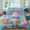 thumbnail image 1 of 3D Ice Cream Printed Comforter Cover Set Children Adult Unique Design Bedding Set Bedroom Decor,Twin (68"x86"), 1 of 5