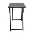 20" x 48" Adjustable Height PVC Top Table, Black