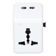 thumbnail image 1 of Universal Travel Adapter Dual USB International Power Plug Wall Charger Hair Dryer Cell Phone Laptop, 1 of 7