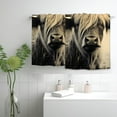 thumbnail image 2 of Jeuxus Long Horn Cow Spa Towel Hand Towel Set of 2, Super Soft & Absorbent, Ideal for Kitchen, Bathroom, Shower - 27.5*16 inch 27.5*16in, 2 of 6