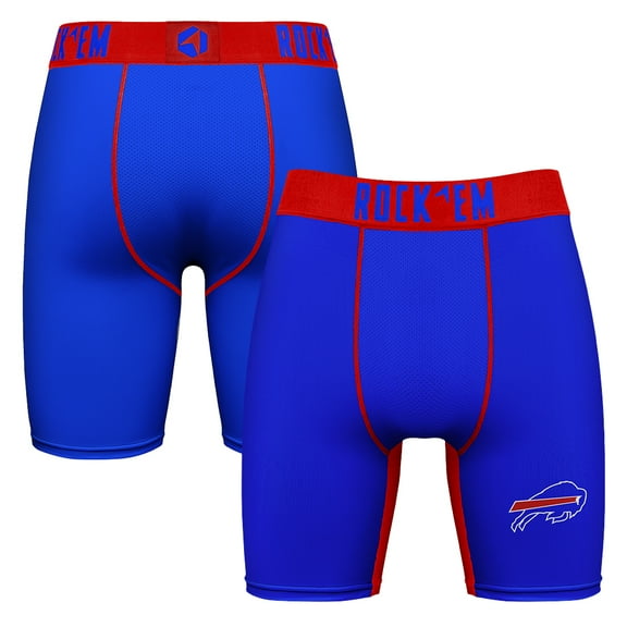 Men's Rock Em Socks Royal Buffalo Bills Primary Logo Boxer Briefs