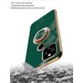 thumbnail image 6 of Compatible with Google Pixel 5A Case Silicone TPU Shockproof Google Pixel 5A Phone Case with Magnetic Ring Kickstand Plating Anti-Scratch Cases (Night Green), 6 of 14