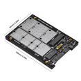 thumbnail image 2 of Convertidor 2 en 1 M.2 NGFF MSATA SSD a SATA 3.0 Wdftyju, 2 of 9