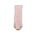 thumbnail image 2 of BLISSFUL STEP Women's Side Zipper Round Toe Block Heel Ankle Boots, 2 of 7