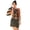 Fruit Tropical, variant on Women's Plus Size Scoop-Neck Blouson Tummy Control Two-Piece Swim Set